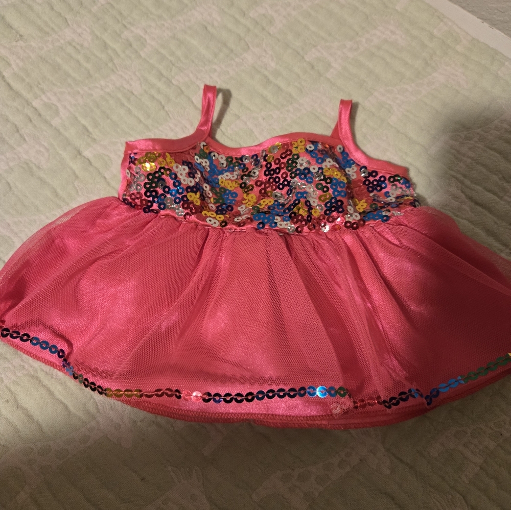 BABW pink sequins rainbow dress.